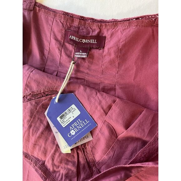 NWT April Cornell Sundress SZ LG Pink Floral Tiered Beach Cruise Event - Picture 8 of 10